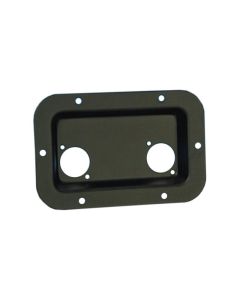 Dish punched for 2 XLR / Speakon