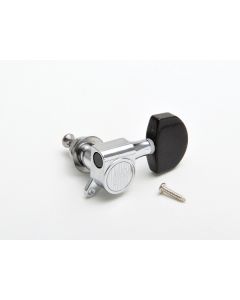 KLUSON “Ebony” Round-Backs Chrome 3+3