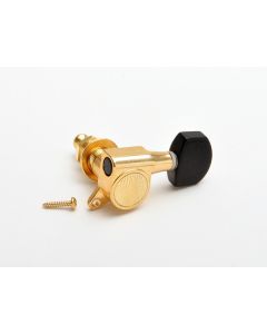KLUSON “Ebony” Round-Backs Gold 6 Links