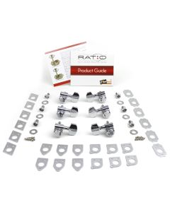 Graph Tech PRL-8311-LC0 Ratio Electric Locking Machine Heads with Contemporary Button - 3 + 3