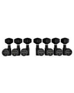 Graph Tech PRL-8521-B7 Ratio Electric Locking Machine Heads with Contemporary Button - 7-String