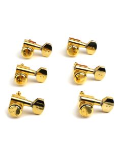 Graph Tech PRL-8721-G0 Ratio Electric Locking Machine Heads with Mini Contemporary Button - 6-in-Line