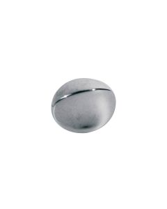 Mechaniekknoppen, metaal, vernikkeld, push-on model, 18x13mm, 12-pack