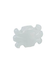 Mechaniekknoppen, vlindermodel, parelmoer, push-on model, 24x16mm, 12-pack