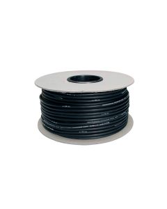Microfoonkabel, zwart, rol, 100 meter, 6mm diameter
