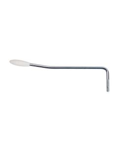 Tremolo arm, 5mm thread, chrome, 5mm arm diameter, white cap