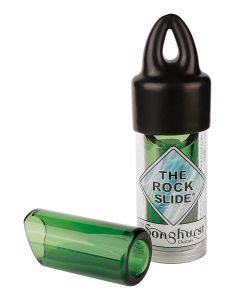 The Rock Slide moulded glass slide size M (inside 19.5 - length 60.0mm) - green edition
