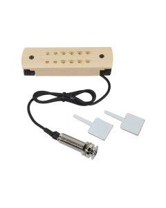 Soundhole pickup with solid maple cover