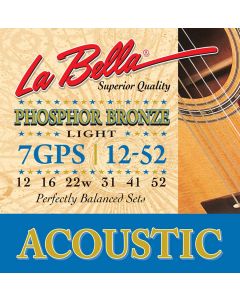 La Bella string set acoustic light