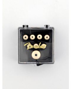 Fender Genuine Replacement Part bridge pins for acoustic guitar white with black dot set of 6 
