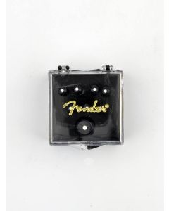 Fender Genuine Replacement Part bridge pins for acoustic guitar black with white dot set of 6 