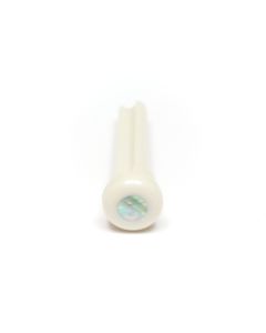 Graph Tech TUSQ PP-1000-00 - Presentation Style Bridge Pins - White - with Paua Shell Inlay