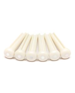 Graph Tech TUSQ PP-1142-00 - Traditional Style Bridge Pins - White - with Mother of Pearl Inlay