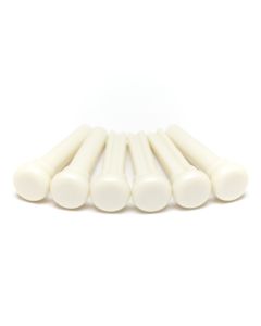 Graph Tech TUSQ PP-4000-00 - Presentation Style Bridge Pins - White - without Inlay