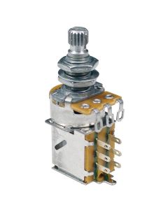 Ultra 250K audio (volume) push-pull potmeter, 10mm. bushing, M8x0,75 thread, made in Korea