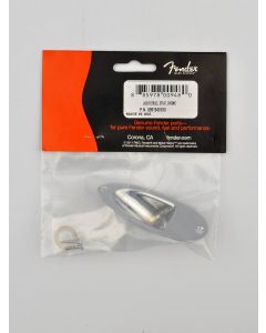 Fender Genuine Replacement Part Stratocaster recessed jack ferrule plate chrome 