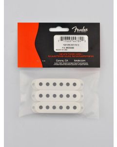 Fender Genuine Replacement Part pickup covers Stratocaster white plastic set of 3 