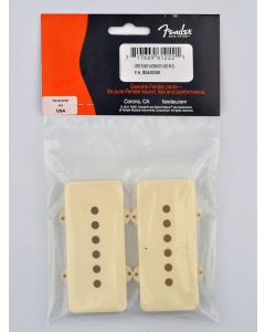 Fender Genuine Replacement Part pickup covers Jazzmaster parchment plastic set of 2 