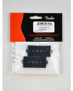 Fender Genuine Replacement Part pickup covers P-Bass black plastic set of 2 