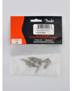 Fender Genuine Replacement Part strap button mounting screws 6 x 1 oval head chrome 12 pcs 