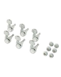 Fender Genuine Replacement Part machine heads Schaller locking strat/tele mounting materials included brushed 