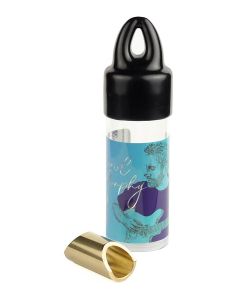 The Rock Slide polished brass ring Nathaniel Murphy signature slide (inside 19.5mm - length 36mm)