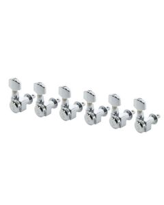 Schaller Original F-Series machine heads 6L with small metal pegs, nickel