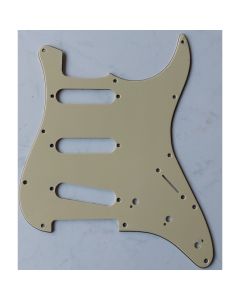 Pickguard Strat, 3 laags, aged mint, SSS, 3 potmeter gaten, 3-5 switch