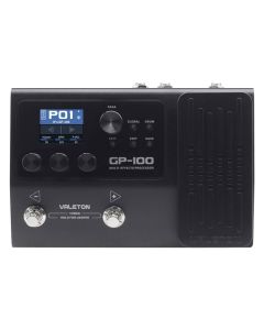 Valeton multi-effects processor with IR + amp/cab simulation + effects, 198 presets, with 9V PSU