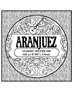 Aranjuez Classic Silver E-6 string, silverplated wound nylon, medium gauge