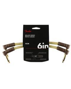 Fender Deluxe Series patch cables (2 pcs), 6ft, tweed