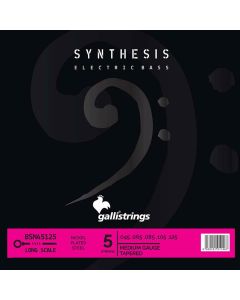 Galli Synthesis 5-string set electric bass, nickel and steel double winding, medium, 045-065-085-105-125