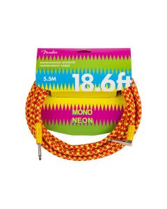 Fender Mononeon 18,6' angled instrument cable, orange