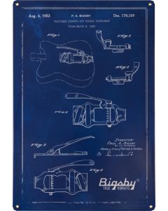 Bigsby® Blueprint Tin Sign