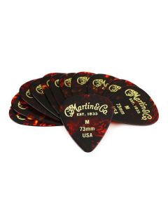 Martin pick pack 351 shape .73mm faux tortoise Medium 12 pcs
