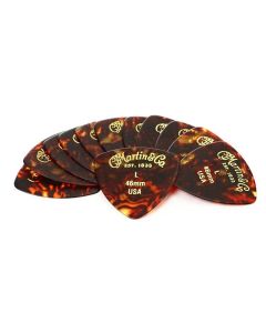 Martin pick pack 346 shape .46mm faux tortoise Light 12 pcs