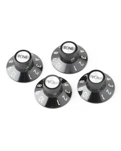 Fender® 72 Tele® Cst Pot Knobs black (4)
