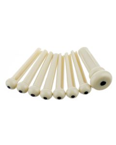 Fender® Bridge Pins ivory/black dot