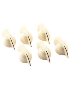 Fender® Chicken Head Amp Knob cream (6) 