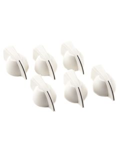 Fender® Chicken Head Amp Knob white (6) 