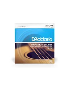 D'Addario Phosphor Bronze snarenset akoestisch, phosphor bronze, light, 012-016-024-032-042-053