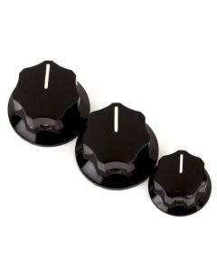 Fender® Jazz Bass® Pot Knobs black (3) 