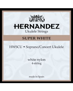 Hernandez Ukulele White Soprano/Concert 