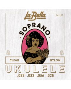 La Bella 11 Soprano Ukulele/clear Nylon
