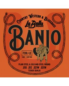 La Bella Banjo Silver plated Loop End 010-031