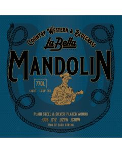 La Bella Mandolin Silv. plated Loop End*