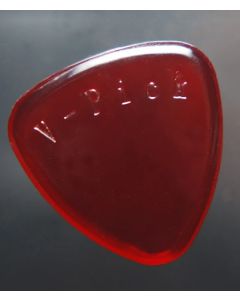 V-Pick Freakishly Lrg Round Pick rubyred