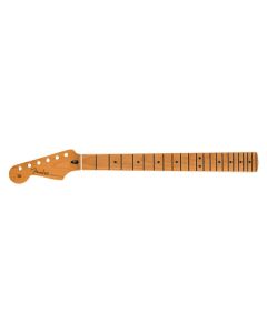 Fender Genuine Replacement Part satin roasted maple Stratocaster lefthanded neck, 22 jumbo frets 12" radius, maple, flat oval shape