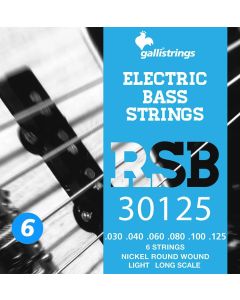 Galli Rock Star snarenset 6-snarige basgitaar, nickel roundwound, light, 030-040-060-080-100-125