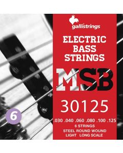 Galli Magic Sound Bass snarenset 6-snarige basgitaar, stainless steel light, 030-040-060-080-100-125